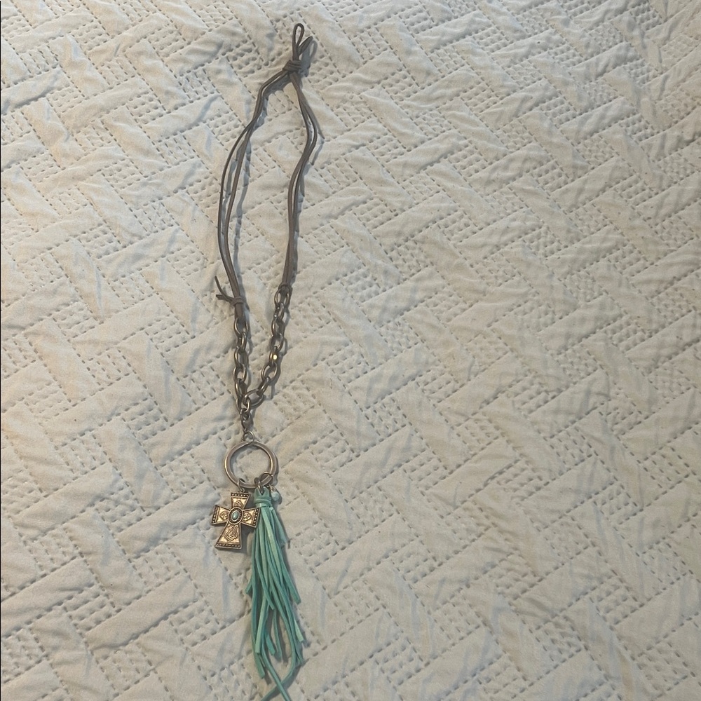 Bohemian Silver and Turquoise Necklace